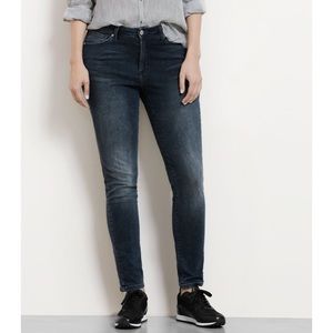 Violeta By Mango Alexandra Superslim Black Jeans
